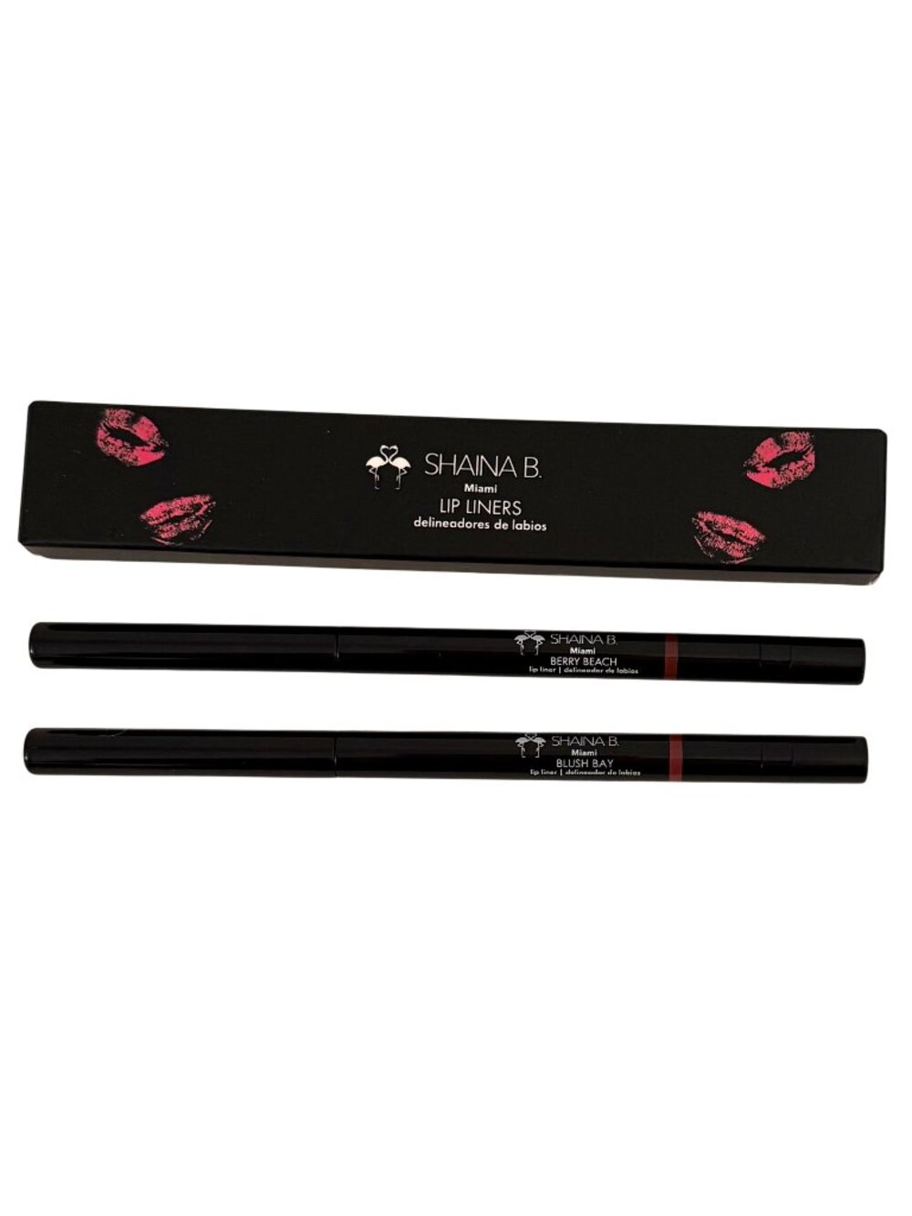 Shaina B Miami Lip Liner Duo Berry Beach Blush Bay
